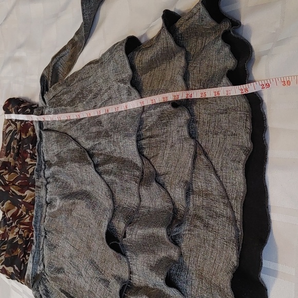 Strapless Tiered Ruffled Sun Dress Size Large - Picture 12 of 12